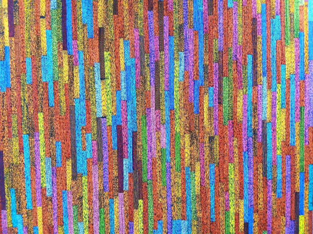 Un tableau de l'artiste Franck-Philippe N’Dia